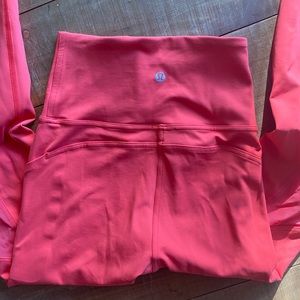 Lulu lemon chili pepper red 28” legging